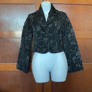 Ann E Black Tapestry style Jacket